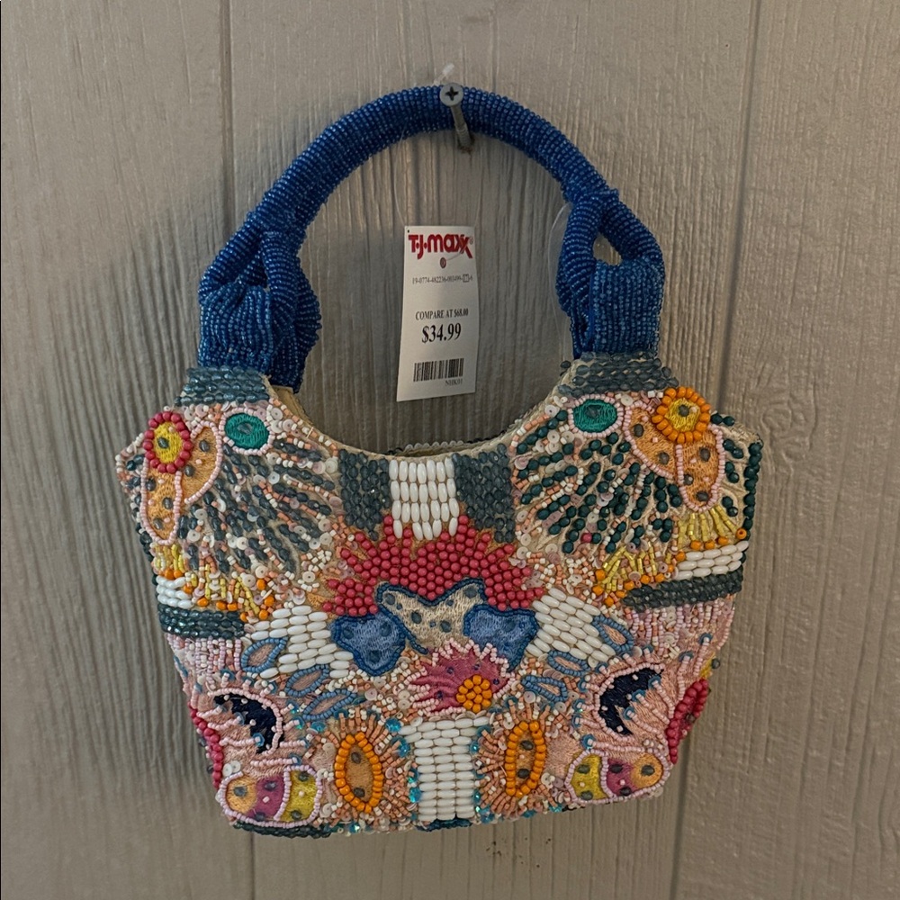 Colorful Beaded Women's Bag